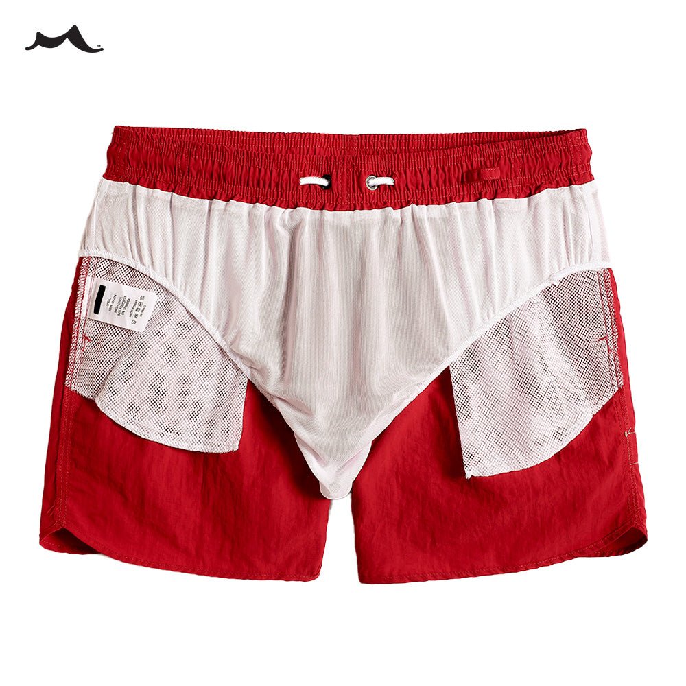 Mens Swim Trunks 4.5" with Mesh Lining Quick Dry Bathing Suits for Men Swimwear