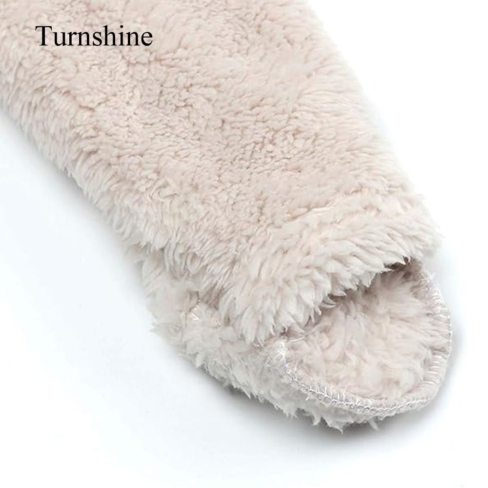 Turnshine Baby Jumpsuit Hooded Fleece Rompers Long Sleeve Onesies Outwear Outfits