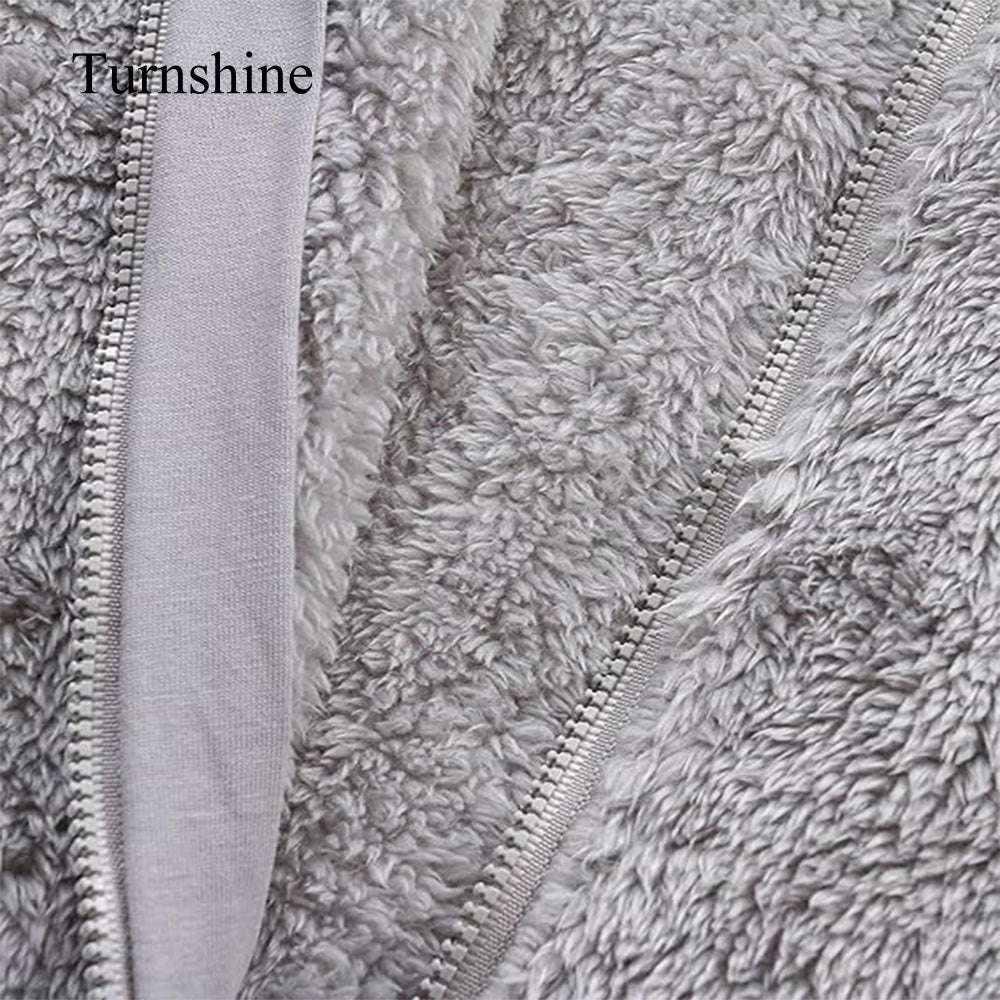 Turnshine Baby Jumpsuit Hooded Fleece Rompers Long Sleeve Onesies Outwear Outfits