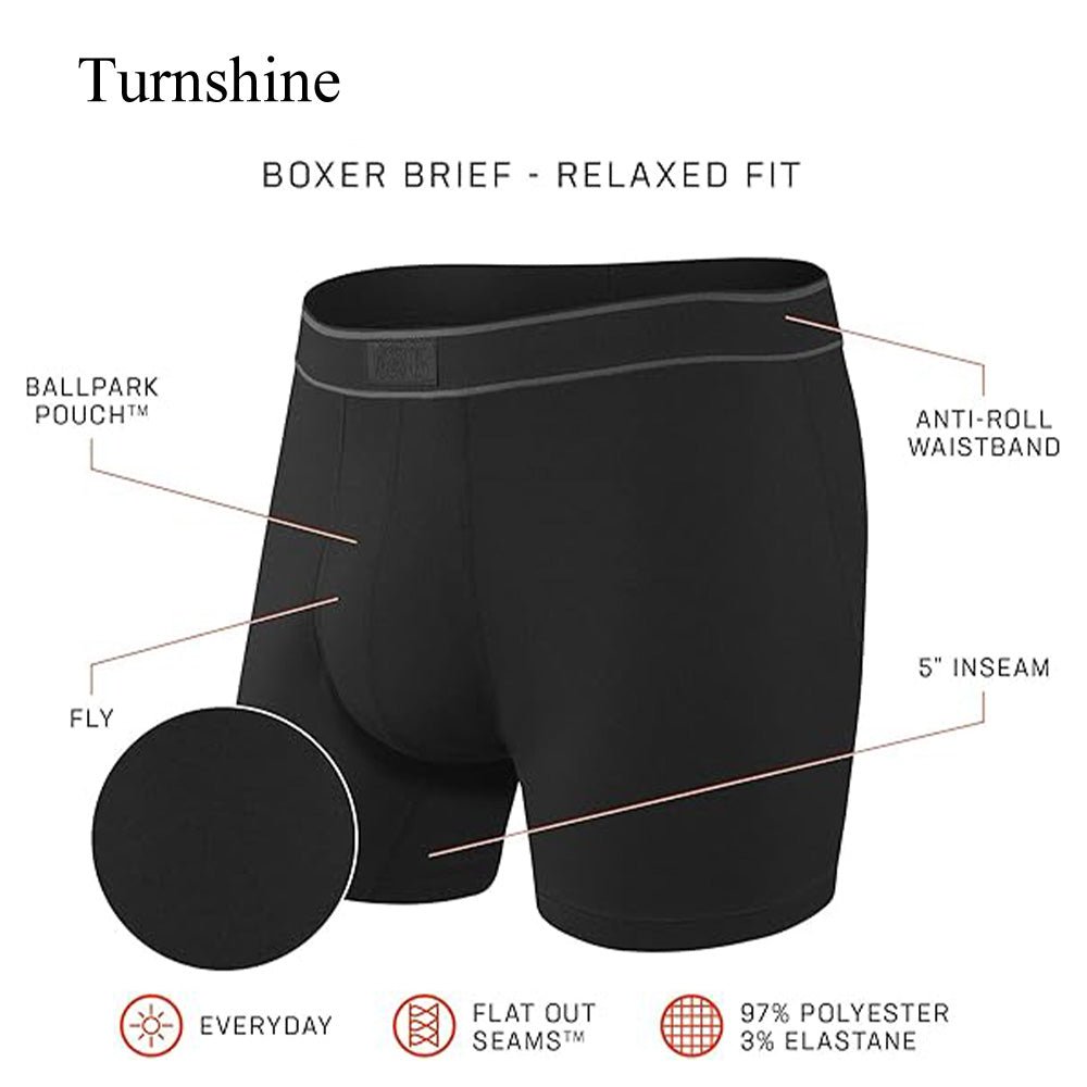 Turnshine Cotton Stretch Essentials Boxer Briefs Underwear For Men
