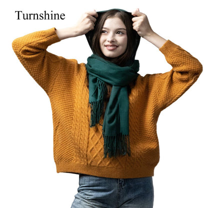 Turnshine Long Lightweight Soft Scarf Large Shawl Wrap Cotton Blend Scarves