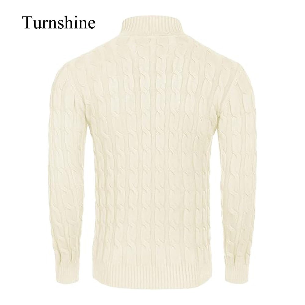 Turnshine Men's Slim Fit Turtleneck Casual Knitted Sweaters