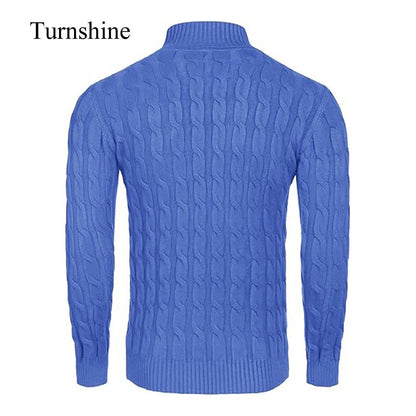 Turnshine Men's Slim Fit Turtleneck Casual Knitted Sweaters