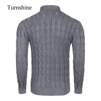 Turnshine Men's Slim Fit Turtleneck Casual Knitted Sweaters