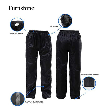 Turnshine Waterproof Lightweight Rain Jacket Pants Suits