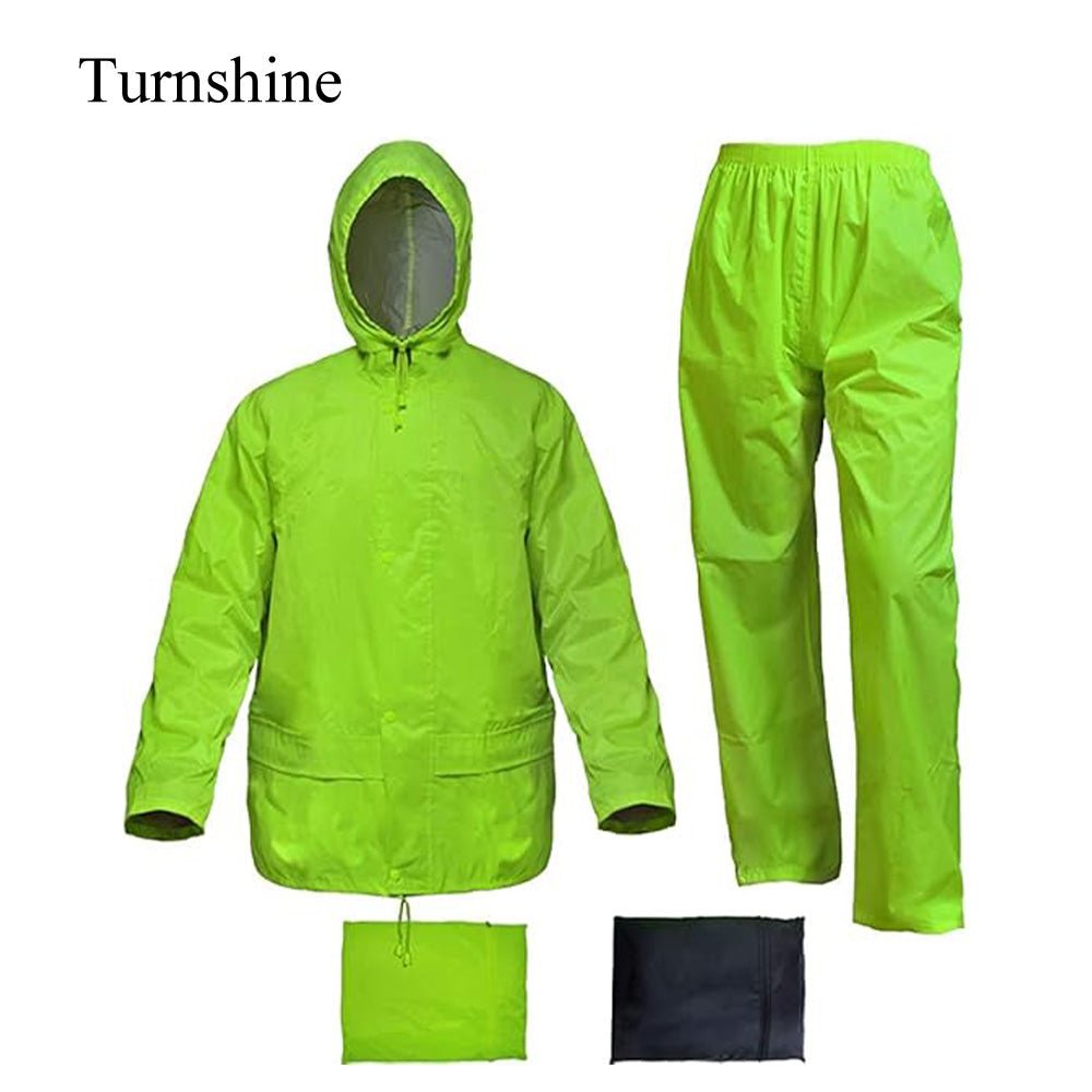 Turnshine Waterproof Lightweight Rain Jacket Pants Suits