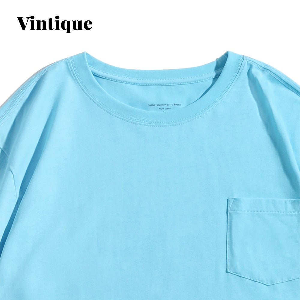 Vintique Coconut Tree Painting T-Shirt