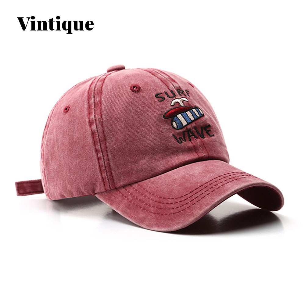 Vintique Embroidered Cotton - Twill Adjustable Baseball Cap