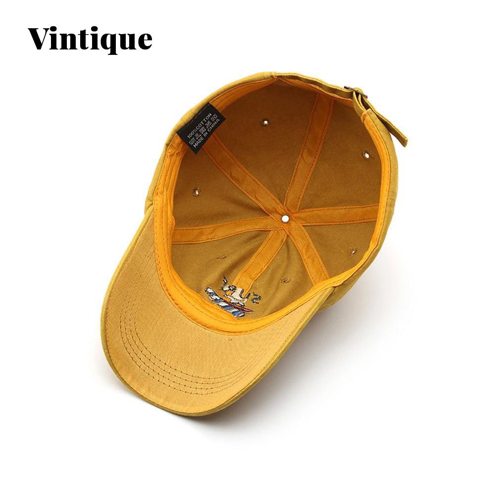 Vintique Embroidered Cotton - Twill Adjustable Baseball Cap